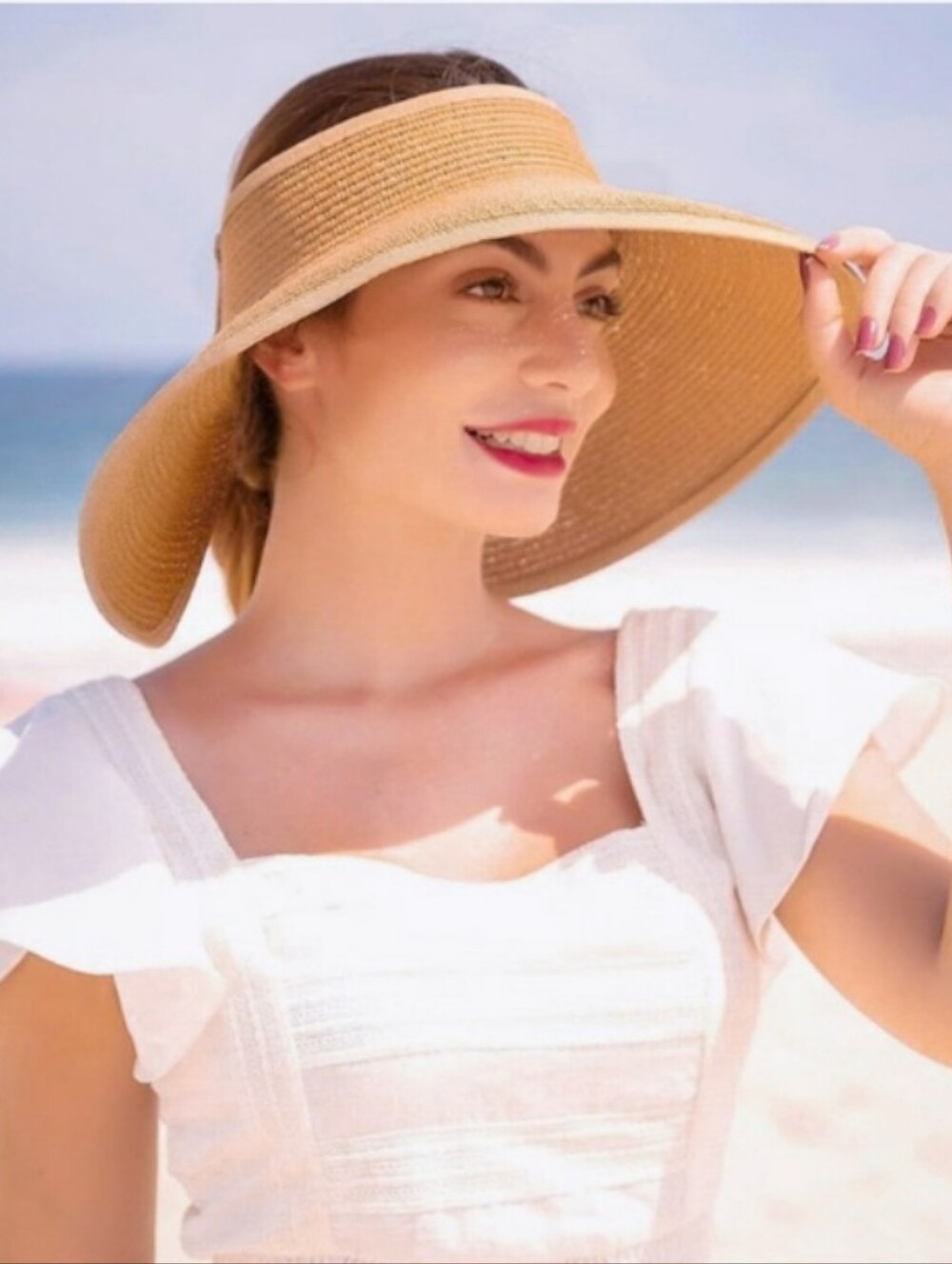 New Halo Ultra Braided Visor Garden Summer Sun Hat By San Diego Hat Co.
